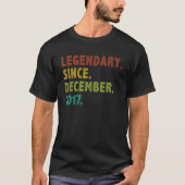 5 Years Old Legend Since December 2017 5th Birthda Tシャツ (正面)