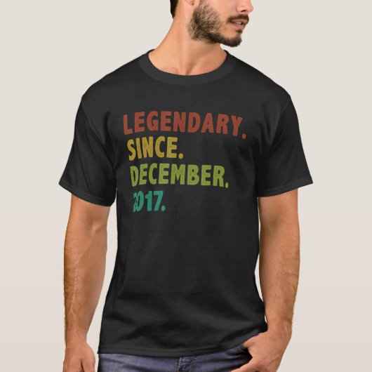5 Years Old Legend Since December 2017 5th Birthda Tシャツ (正面)