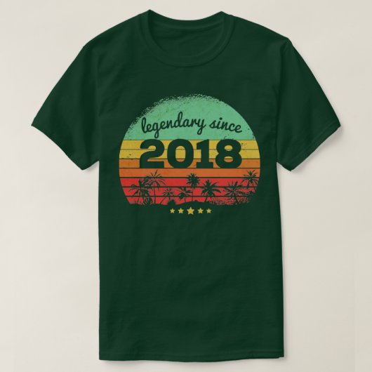 5 Years Old Legendary Since 2018 5th Birthday1 Tシャツ (デザイン正面)
