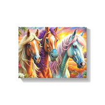 5Dダイヤモンド絵を描ズキットホースデザインDIYウォールアート