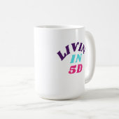 5DマグカップのLivin' コーヒーマグカップ (正面右)