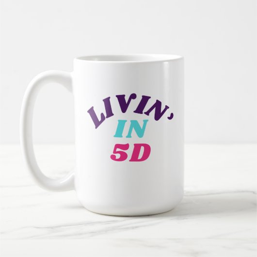5DマグカップのLivin' コーヒーマグカップ (左)