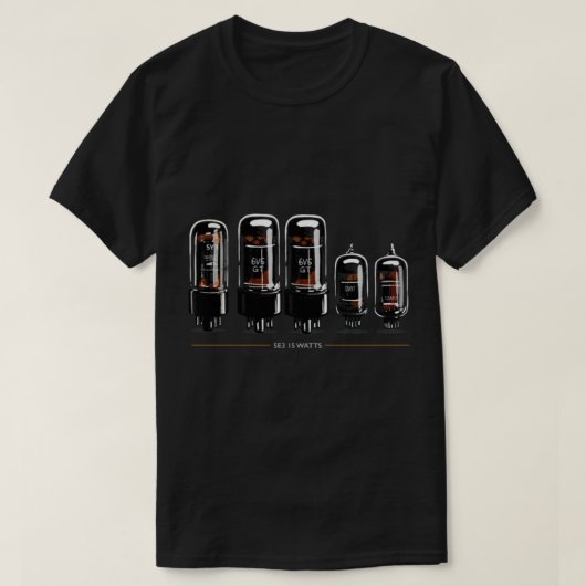 5E3チューブアンプのヴィンテージスタイルクラシックTシャツ Tシャツ (デザイン正面)