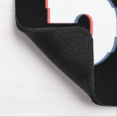 5Gの危険に対する歪んだリアリティ警告 マウスパッド (コーナー)