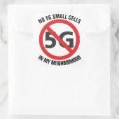 5Gの小さな細胞、私の近所のステッカーではない スクエアシール (バッグ)