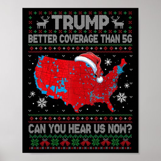 5gの選挙地図よりもトランプの方おもしろいが良い報道 ポスター (正面)