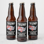 5Gよりもトランプの方がカバレッジが良い今、私たちを聞くことができる ビールラベル (ボトル)