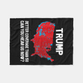 5gよりもトランプの方がカバレッジが良い今、私たちを聞くことができる フリースブランケット (正面(横))