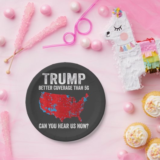 5Gよりもトランプの方がカバレッジが良い今、私たちを聞くことができる ペーパープレート (パーティー)