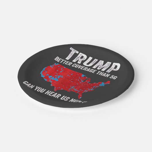 5Gよりもトランプの方がカバレッジが良い今、私たちを聞くことができる ペーパープレート (アングル)