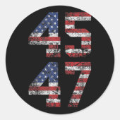 5gよりもトランプの方がカバレッジが良い今、私たちを聞くことができる ラウンドシール (正面)