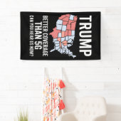 5Gよりもトランプの方がカバレッジが良い今、私たちを聞くことができる 横断幕 (インサイチュ)