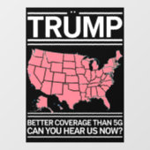 5Gよりもトランプの方が良いカバレッジを聞こえるか？ ウィンドウサイン (シート)