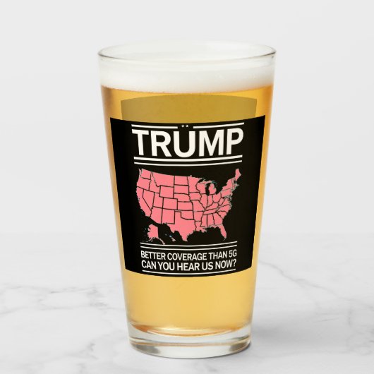 5Gよりもトランプの方が良いカバレッジを聞こえるか？ タンブラーグラス (ドリンク正面)