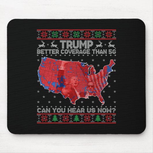 5gよりトランプのクリスマスカバーより良い彼 マウスパッド (正面)