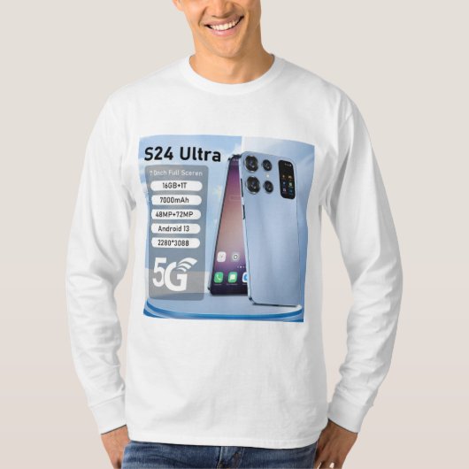 5Gモバイルロゴ：最先端のデザイン Tシャツ (正面)