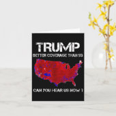 5g選挙地図よりもトランプの方が良い報道 カード (黄色い花)