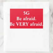 5G：非常に恐れるステッカー 長方形シール (バッグ)