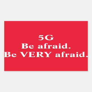 5G:非常に恐れるステッカー 長方形シール