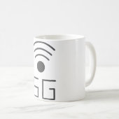 5G WiFiアイコンコーヒーマグ コーヒーマグカップ (正面右)