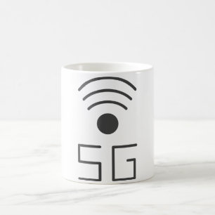 5G WiFiアイコンコーヒーマグ コーヒーマグカップ