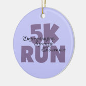 5Kは紫色を走ります セラミックオーナメント (左)