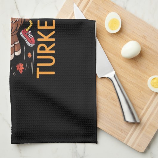 5Kトルコの日に感謝祭走のクラシックT-Sh キッチンタオル (四つ折り)