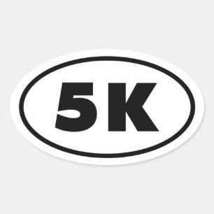 5Kランナーの楕円形 楕円形シール