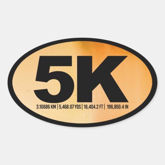 5K 楕円形シール (正面)