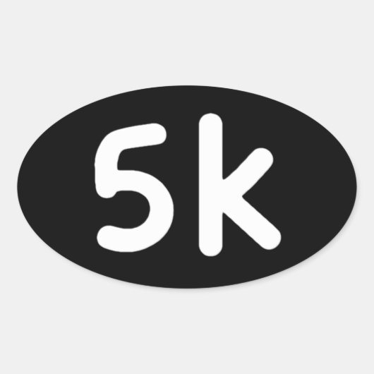 5k 楕円形シール (正面)