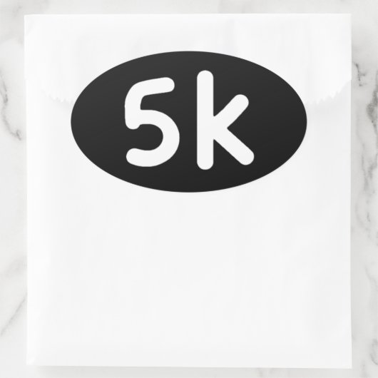 5k 楕円形シール (バッグ)