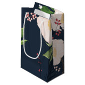 5lx3wx8.5h小抱き枕ベビーピンクCosmos on Navy スモールペーパーバッグ (正面アングル)