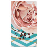 5lx3wx8.5h小抱き枕幾何学模様バラChevron T スモールペーパーバッグ (裏面)