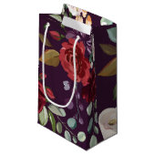 5lx3wx8.5h小抱き枕梅紫バラ金ゴールドG スモールペーパーバッグ (正面アングル)