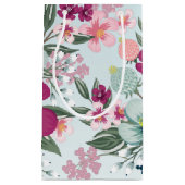 5lx3wx8.5h小抱き枕熱帯花オンブルー スモールペーパーバッグ (正面)