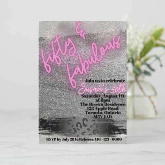 5Oおよびファブリー 招待状 (スタンド正面)