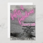 5Oおよびファブリー 招待状 (正面/裏面)