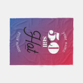 5Oとまだ熱 フリースブランケット (正面(横))