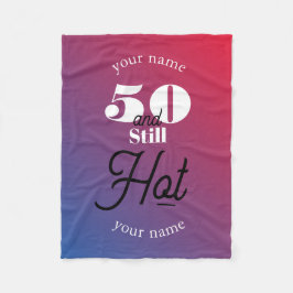 5Oとまだ熱 フリースブランケット