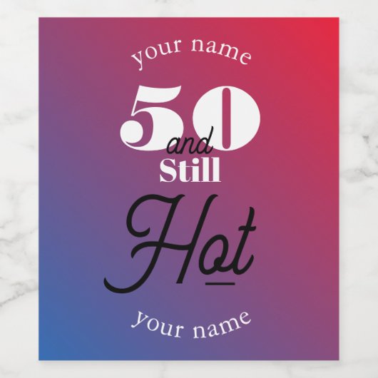 5Oとまだ熱 ワインラベル (シングルラベル)