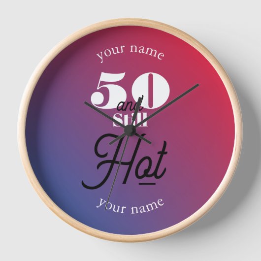 5Oとまだ熱 壁時計 (正面)