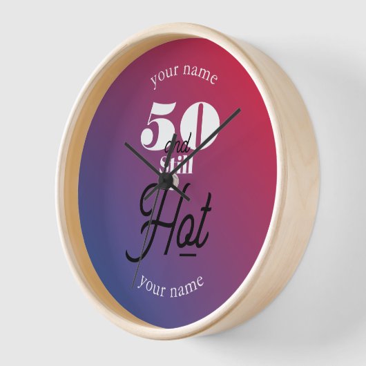 5Oとまだ熱 壁時計 (傾斜)