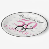 5Oと素晴らしいエレガント誕生日 ペーパープレート (アングル)