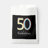 5Oと素晴らしいブラックイエローレインボーシック誕生日 フェイバーバッグ (正面)