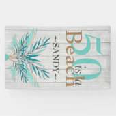 5Oはビーチ50番目のビーチ沿岸誕生日 横断幕 (横)