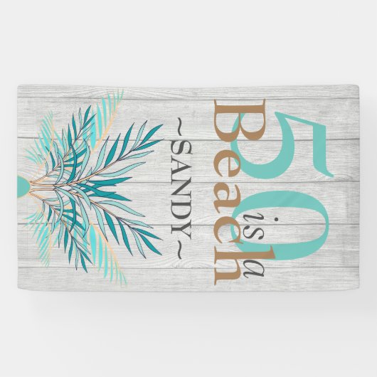 5Oはビーチ50番目のビーチ沿岸誕生日 横断幕 (横)