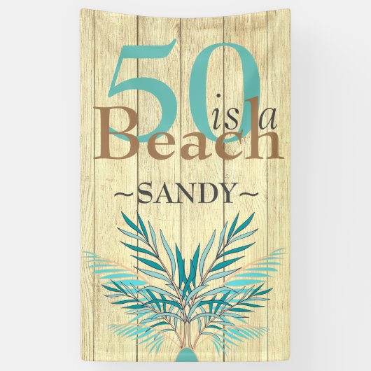 5Oはビーチ50番目のビーチ沿岸誕生日Ba 横断幕 (縦)