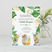 5OTH誕生日カクテルパーティーお祝い 招待状 (スタンド正面)