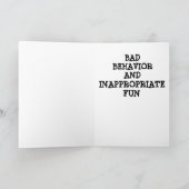 **5Oth**アドバイスの誕生日 カード (内部)