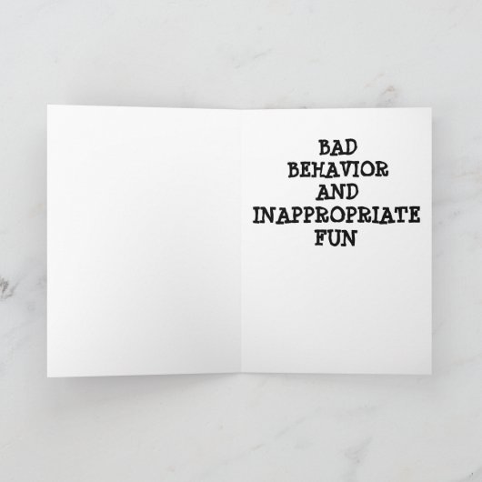 **5Oth**アドバイスの誕生日 カード (内部)